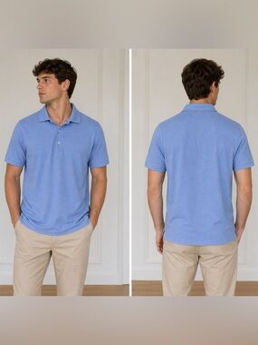 Perry Ellis Sky Blue Polo Shirt